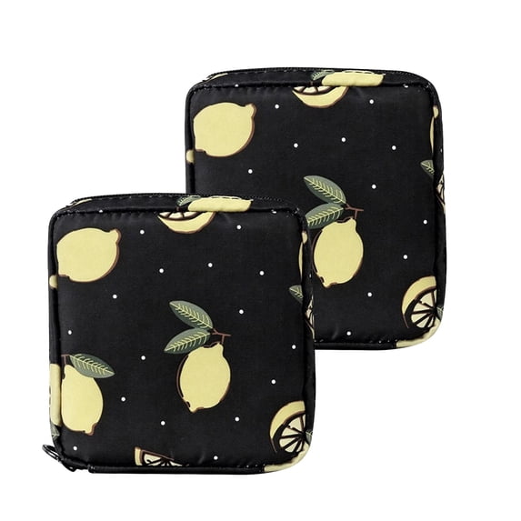 SouMaox Sanitary Napkin Storage Bag Portable Menstrual Pad Pouch Discreet Period Organizer Travel Feminine Product Wallet Zippered Case