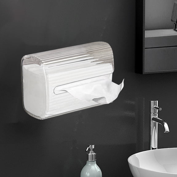 SouMaox Scandinavian Tissue Box, Composite Board Cover Paper Holder, Modern Desktop Organizer, Napkin Storage for Coffee Table Home Decor