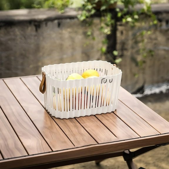 SouMaox Shower Storage Basket Reinforced Handle Bathroom Organizer Water-Resistant Caddy Portable Toiletry Bin for Gym Travel Dormitory Use