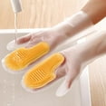 thumbnail image 1 of SouMaox Silica Cleaning Gloves, Dense Bristle Scrubbing Mitts, Water-Resistant Scrubber for Dishwashing Housework Tasks, 1 of 8