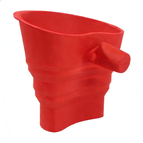 SouMaox Silicone Flour Funnel, Collapsible Tilted Pouring Spout, Flexible Kitchen Transfer Tool for Baking Ingredients Mixing Containers