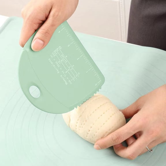 SouMaox Silicone Scraper Flexible Dough Cutter Baking Versatile Kitchen Utensil Mixing Spatula for Home Flour Processing Tasks