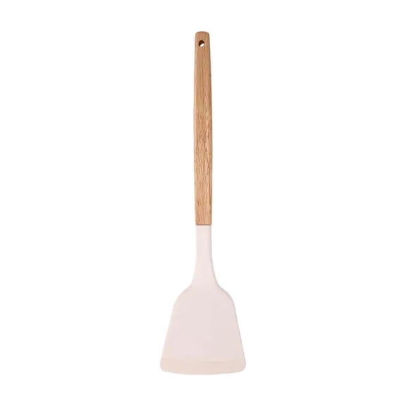 SouMaox Silicone Spatula Set, Wooden Handle Heat Resistant Turner, Kitchen Cooking Utensils, Stir Fry Preparation for Home Dining Room