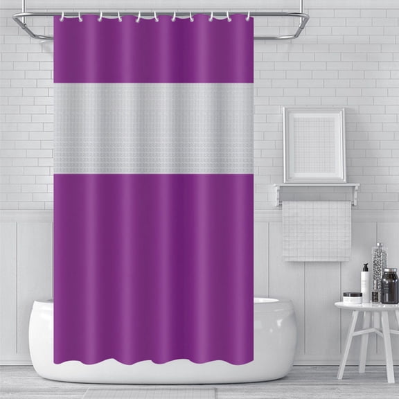 SouMaox Splicing Shower Curtain, Water-Resistant EVA Panel, Bathroom Drape, Privacy Screening Water Blocking, for Home Apartment Bath Settings