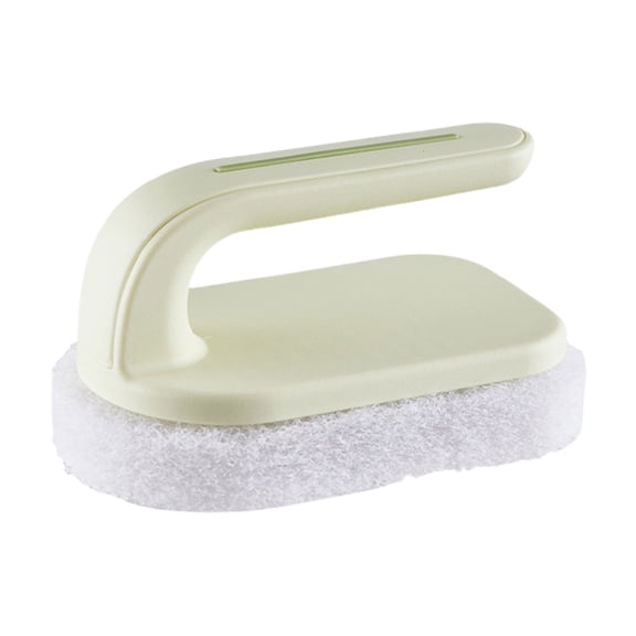 SouMaox Sponge Brush Scrubber, Handheld Kitchen Pot Scouring Tool, Ceramic Tile Glass Surface Cleaner, Bathroom Sink Wall Wash Accessory