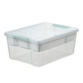 thumbnail image 1 of SouMaox Stackable Building Block Organizer, Clear Plastic Craft Bin, Multi Layer Divided Tool Container, Portable Hobby Storage Case, 1 of 8