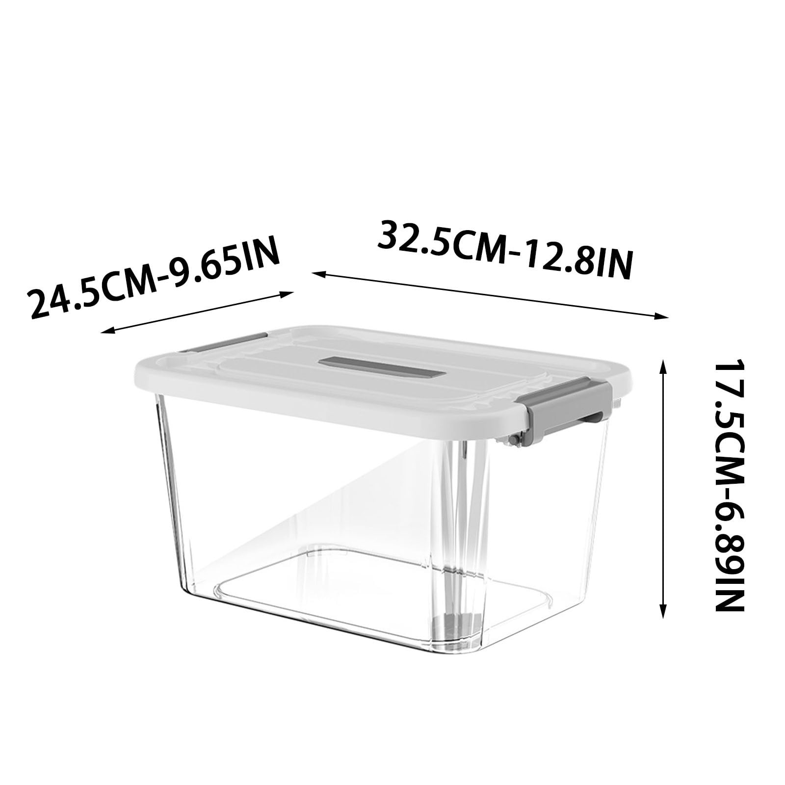 Ox Box Stackable SouMaox Stackable Storage Bin Clear Organizer Box Lid Plastic Container ...
