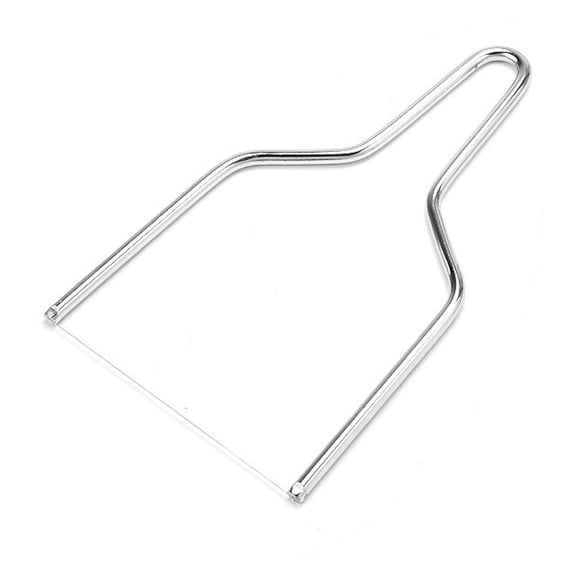 SouMaox Stainless Steel Cheese Slicer Wire Cutter Metal Butter Divider Manual Ham Slicing Tool Kitchen Handheld Gourmet Food Prep Gadget