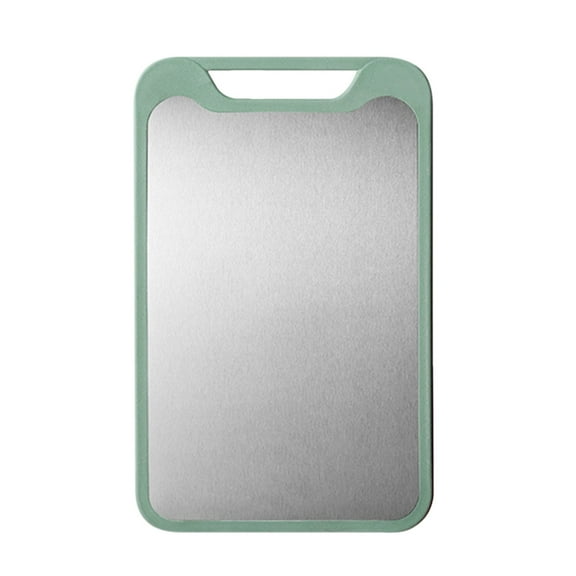 SouMaox Stainless Steel Chopping Board Sturdy Metal Slab Kitchen Surface Slicing Meat Fruit Vegetables for Home Apartment Cooking Prep