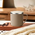 thumbnail image 1 of SouMaox Stainless Steel Coffee Mug Insulated Double Wall Tea Cup Portable Beverage Container for Office Desktop Home Use Travel Commuting, 1 of 8