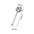thumbnail image 1 of SouMaox Stainless Steel Coffee Scoop Long Handle Measuring Tool Graduated Kitchen Spoon Manual Ground Bean Cocoa Powder Liquid Server, 1 of 8
