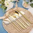 thumbnail image 1 of SouMaox Stainless Steel Cutlery Set Portable Reusable Utensils Mirror Polished Flatware Travel Dining Kit for Outdoor Camping Picnics, 1 of 9