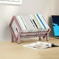 thumbnail image 1 of SouMaox Stainless Steel Desktop Bookshelf Rust Resistant Tabletop Organizer Book Rack Magazine Storage for Home Office Study Desk Area, 1 of 9