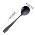 thumbnail image 1 of SouMaox Stainless Steel Dinner Spoon Flat Handle Soup Spoons Mirror Polished Tableware Kitchen Eating Utensils, 1 of 9