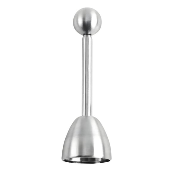 SouMaox Stainless Steel Egg Topper Opener Shell Remover Kitchen Gadget Cutter Manual Breakfast Prep Tool Portable Hard Soft Boiled Cracker