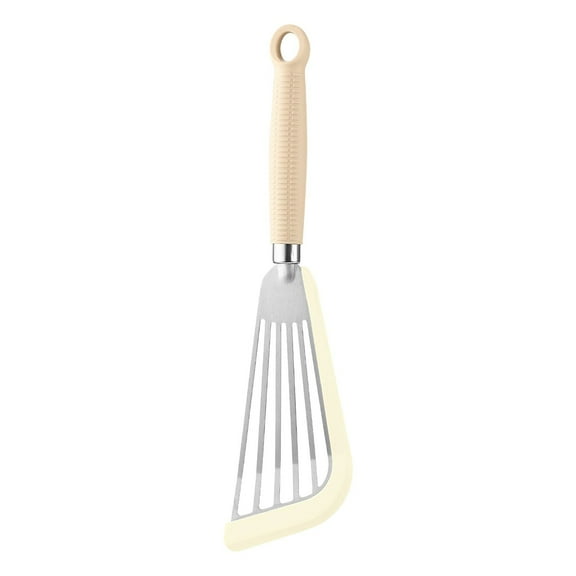 SouMaox Stainless Steel Fish Spatula Slotted Kitchen Shovel Nonstick Long Handle Cooking Utensil Hanging Hole Grilling Turner Flapper