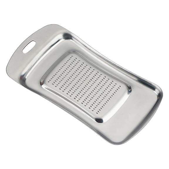 SouMaox Stainless Steel Ginger Grater Tool Manual Garlic Press Kitchen Gadget Handheld Root Vegetable Grinder Vegetable Mincing Accessory