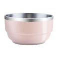 thumbnail image 1 of SouMaox Stainless Steel Insulated Bowl Stackable Portable Double Wall Food Container Sleek Modern Serving Basin Tableware Home Outdoor, 1 of 9