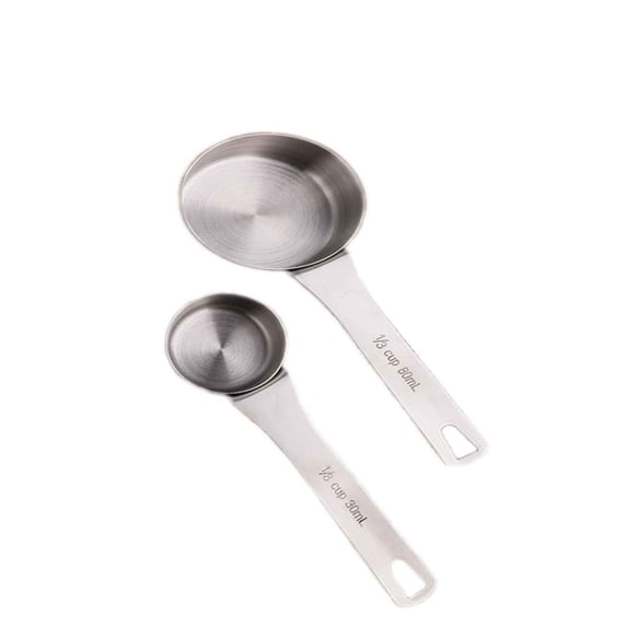 SouMaox Stainless Steel Measuring Spoon Scale Marks Scoop Accurate Ingredient Portioning for Home Kitchen Coffee Station Setup