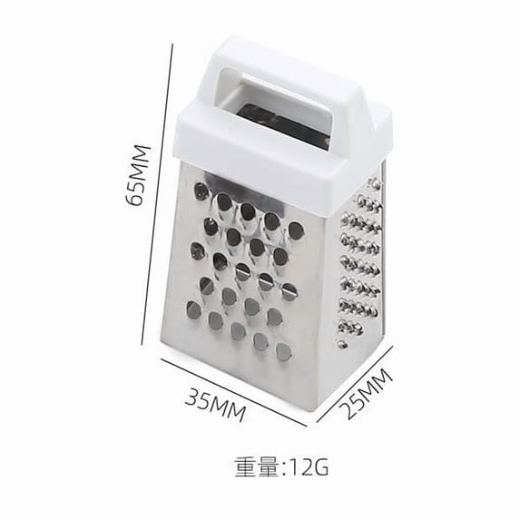 SouMaox Stainless Steel Mini Cheese Grater Handheld Box Vegetable Slicer Kitchen Manual Tool Portable Garlic Ginger Chocolate Zester