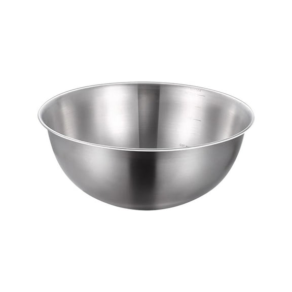 SouMaox Stainless Steel Mixing Bowl Kitchen Metal Prep Basin Reusable Salad Server Durable Food Storage Container Green Lid Home Essential
