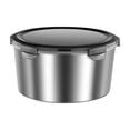 thumbnail image 1 of SouMaox Stainless Steel Mixing Bowl Set Airtight Lid Kitchen Storage Container Stackable Metal Food Prep Basin Reusable Serving Dish, 1 of 8