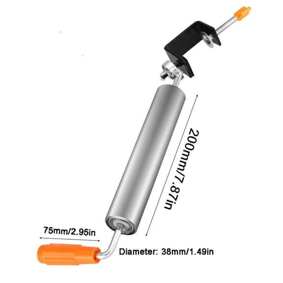 SouMaox Stainless Steel Rolling Pin Professional Rotating Handle Dough Roller Heavy Duty Baking Tool Non Slip Grip Kitchen Pastry Accessory
