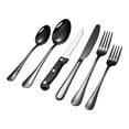 thumbnail image 1 of SouMaox Stainless Steel Silverware Set Modern Dinnerware Utensils Mirror Polished Flatware Spoons Forks Elegant Home Tableware Kit, 1 of 9