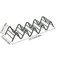 thumbnail image 1 of SouMaox Stainless Steel Taco Holder Stand Wavy Tortilla Tray Rack Kitchen Serving Accessory Dishwasher Durable Metal Mexican Food Display, 1 of 9