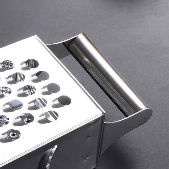 SouMaox Stainless Steel Vegetable Grater Manual Kitchen Shredder Multi Purpose Food Slicer Box Style Vegetable Cutter Shredding Tool