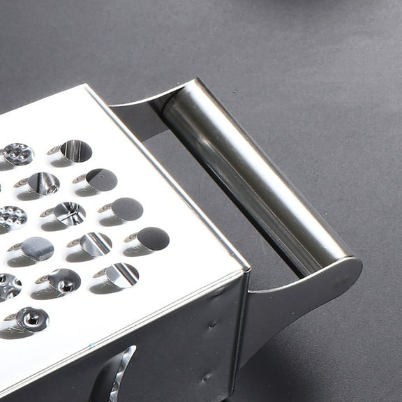 SouMaox Stainless Steel Vegetable Grater Manual Kitchen Shredder Multi Purpose Food Slicer Box Style Vegetable Cutter Shredding Tool