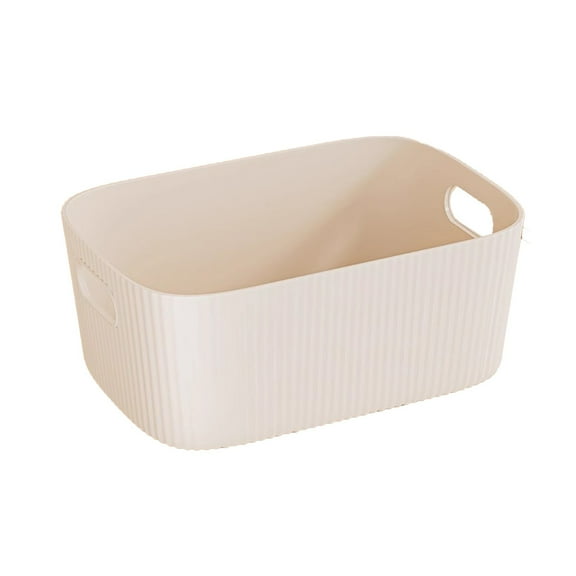 SouMaox Storage Box, Open Front Bin, Built-in Handle, Organizing Kitchen Cookware Pantry Supplies, for Cabinet Drawer Home Organization