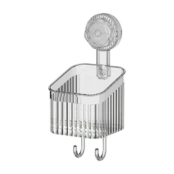 SouMaox Suction Cup Shelf Vacuum Wall Mount Clear Removable Storage Organizer for Bathroom Hotel Tiling Mirror Surfaces