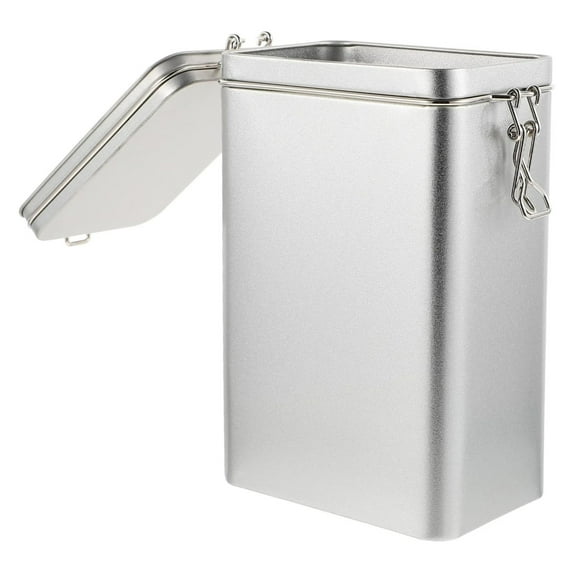 SouMaox Tinplate Storage Jar Airtight Kitchen Canister Coffee Bean Container Metal Tea Tin Spice Organizer Pantry Caddy Desktop Box