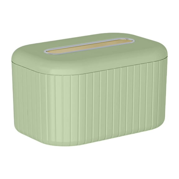 SouMaox Tissue Box Cover Holder Multifunctional Slot Integrated Paper Storage Organizer Desktop Accessory for Bathroom Vanity Nightstand