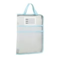 thumbnail image 1 of SouMaox Transparent Document Bag Large Art Paper Storage Case Clear Tote Folder Flat Opening Organizer Handled Portfolio Briefcase, 1 of 7