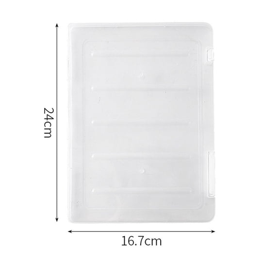 SouMaox Transparent File Box Clear Document Organizer Paper Storage Case Desk Management for Home Office Workspace Paperwork Arrangement