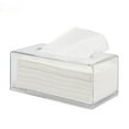 thumbnail image 1 of SouMaox Transparent Tissue Box Cover Clear Napkin Holder Rectangular Paper Dispenser Modern Desktop Organizer Home Decor Accessory, 1 of 8