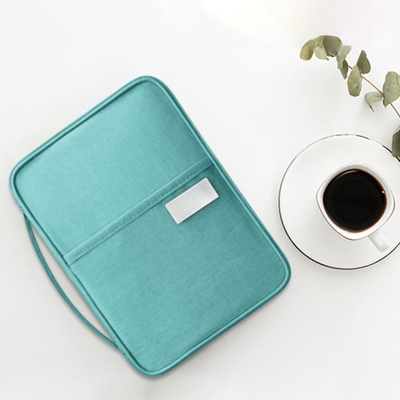SouMaox Travel Passport Bag Double Opening Document Organizer Portable Storage Case for Business Trips