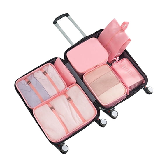 SouMaox Travel Storage Bag Luggage Packing Cubes Suitcase Organizer Garment Pouches Sorting Set for Vacation Business Trip Weekend Getaway