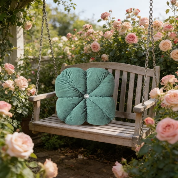 SouMaox Velvet Floor Mat, Soft Pearl Fluff Padding, Ottoman Chair Cushion, Seating Accessory for Reading Nooks