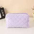thumbnail image 1 of SouMaox Velvet Sequin Pouch Pattern Glitter Case Portable Stationery Storage Organizer for Desktop Items, 1 of 9