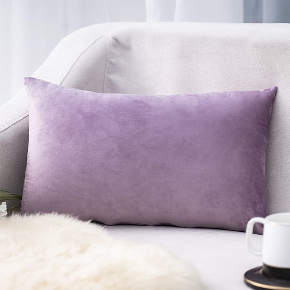 SouMaox Velvet Throw Pillow Cover, Brushed Fabric Finish, Rectangle Cushion Case, Decorative Home Bedding, for Sofa Bedroom Decoration