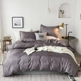 thumbnail image 1 of SouMaox Washable Bedding Set, Breathable Water Washed Fabric, Stylish Three Piece Linens, Bedroom Decoration for Home Sleeping Quarters, 1 of 9