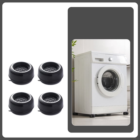 SouMaox Washing Machine Vibration Pads, Noise Reducing Laundry Base, Stabilizing Foot Pedestal, Floor Grip Leveling for Home Appliances