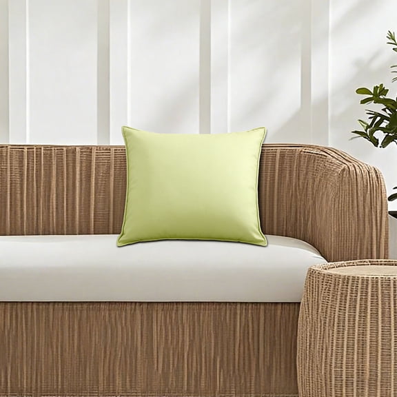 SouMaox Water-Resistant Outdoor Pillowcase Weather Resistant Cushion Cover Solid Color Furniture Decor for Patio Deck Poolside Backyard Seating