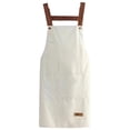 thumbnail image 1 of SouMaox Waterproof Kitchen Apron, Oil Resistant Cooking Bib, Adjustable Neck Strap Chef Smock, Household Cleaning Apparel, Pocketed Aprons, 1 of 8