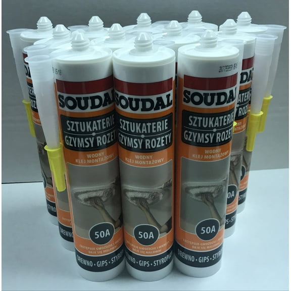 Soudal 50A - Styrofoam Ceiling Tile Adhesive - (12 tubes)