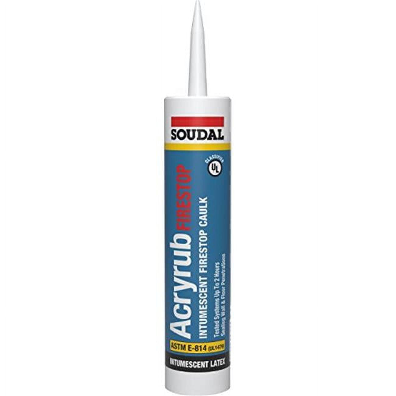 Soudal Accumetric 435407 Fire Stop Latex Sealant Red 10.1 oz Pack of 12