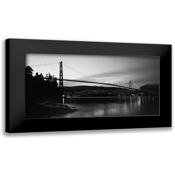 Souders, Paul 14x9 Black Modern Framed Museum Art Print Titled - Lions Gate Inlet